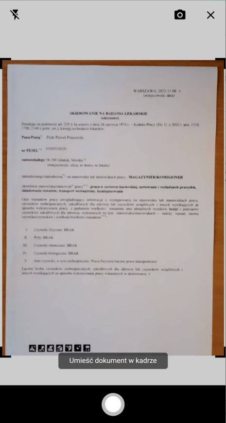 Funkcja skanera