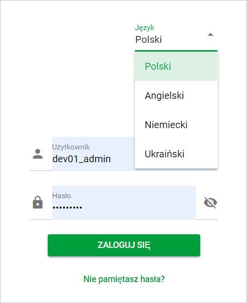 Preferencje aplikacji