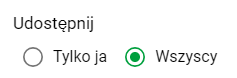 Przyciski udostępniania